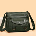Crossbody Soft Leather Versatile Multi-pocket Shoulder Bag