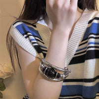 Multi-layer Vintage Black Onyx Stretch Bracelet