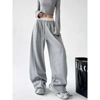 Seamless Slimming Straight-leg Versatile Loose Drawstring Athleisure Pants