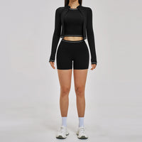 Slim-fit Athletic Suit Outdoor Running Three-piece Set