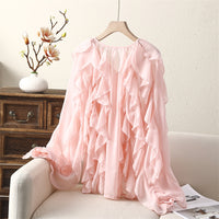European And American Style Fashion Simple Laminated Decoration Shirt