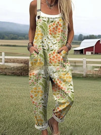 Women's Floral Element Print Fashion Casual Women's Jumpsuit