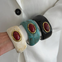 European And American Style Resin Dyed Bracelet For Women