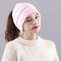 Winter New Warm Empty Top Knitted Woolen Hat
