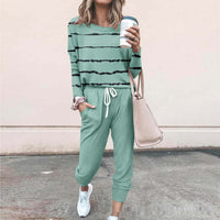 Women's 3D Printed Sweatshirt And Sweatpants Casual Set