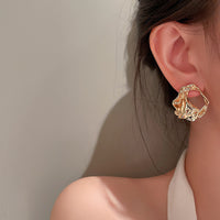 Simple Irregular Metal Earrings For Women