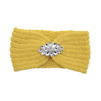 European And American Diamond Knitted Headband Ear Protector