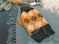 New Dog Teddy Christmas Snowflake Casual Cat Clothes