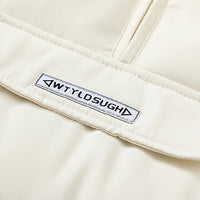 Europe And The United States Solid Color Thickened Hooded Cotton Jacket