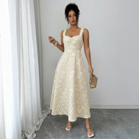 Elegant Embroidered Slip Dress For Women