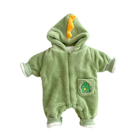 Newborn Autumn And Winter Fleece-lined Thickened Jumpsuit