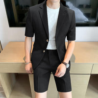 Summer Thin Suit Men's Fashion Leisure Suit