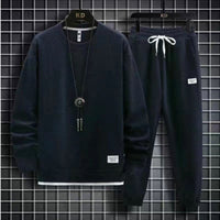 Leisure Sports Long Sleeve Trousers Suit