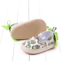 Cute baby toddler shoes with non-slip soft sole bow