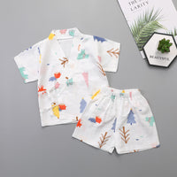 Newborn Gauze Air-Conditioned Pajamas