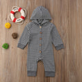 Hooded Single Breasted Baby Romper