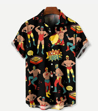 Summer Leisure Printed Hawaiian Shirt Men Vacation Seaside