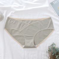 Seamless Cross One-piece Cotton Low Waist Pregnant Women Plus Size Pregnancy Safety Pants