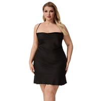 Plus-size Minimalist Sexy Short Nightgown For Womens Loungewear