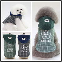 Dog Cotton Smile Star Small Dog Two-legged Coat