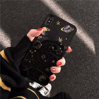 Glittering Planet Soft Phone Case