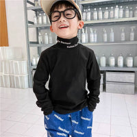 Children's half high neck bottoming shirt
