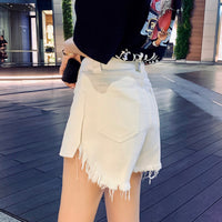 High Waist Wide Leg Pants with holes
