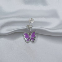 Handmade Gold-plated Copper Butterfly Nose Ring Nail Jewelry