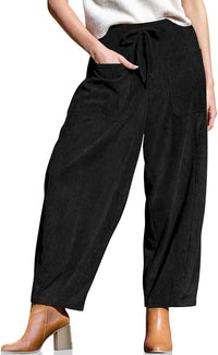 Women's Corduroy Loose-fit Wide-leg Pants
