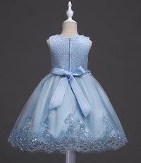 spring and summer girls princess dress wedding dress flower girl dress in the children's dress show birthday pettiskirt