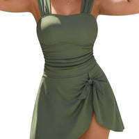 Hollow-out Backless One-piece Swimsuit
