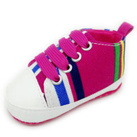 Aliexpress explosion colorful canvas baby shoes slip soft bottom Baby Toddler shoes 0-1 babyshoes