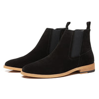 British short boots frosted suede men's boots