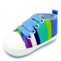 Aliexpress explosion colorful canvas baby shoes slip soft bottom Baby Toddler shoes 0-1 babyshoes