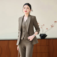New Stylish Office Suit Waistcoat Three Piece Set
