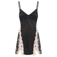 Water soluble lace cut out nightdress