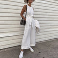 Beautiful and soft sleeveless jumpsuit