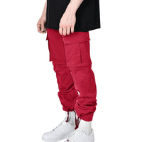 Loose men's overalls with drawstring at the foot