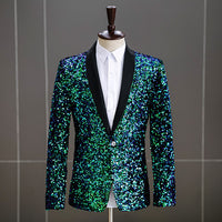 Men's Colorful Sequin Fashion-color Coat