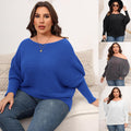 Batwing Sleeve Off-shoulder Loose Women's Sweater
