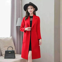 Mid-length Loose Wool Overcoat Women's Coat