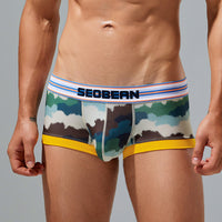 Men's Boxers Ice Silk Ultra-thin Printing