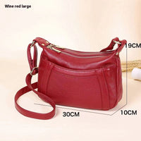 First Layer Cowhide Mother Bag Large Capacity Shoulder Bag