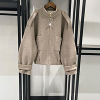 Women's Jacket And Ultra-short Skirt Set