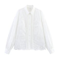 Temperament Water-soluble Embroidery Shirt