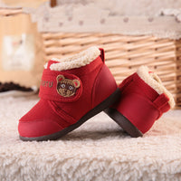 New children's velvet snow boots