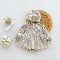 INS Spring And Autumn Baby Onesie Baby Girl Long Sleeve Lace