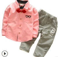 Cotton sweater children's suit