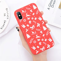 Christmas frosted phone case