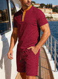 Mens Casual Sports Suit With A Lapel And Zipper